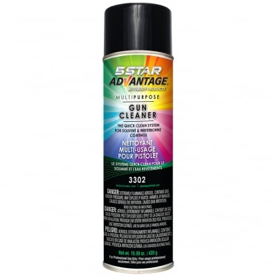 ADV 3302 WB and Solvent Spray Gun Cleaner – 20 Oz, professional spray gun cleaner for water-based and solvent-based paints.