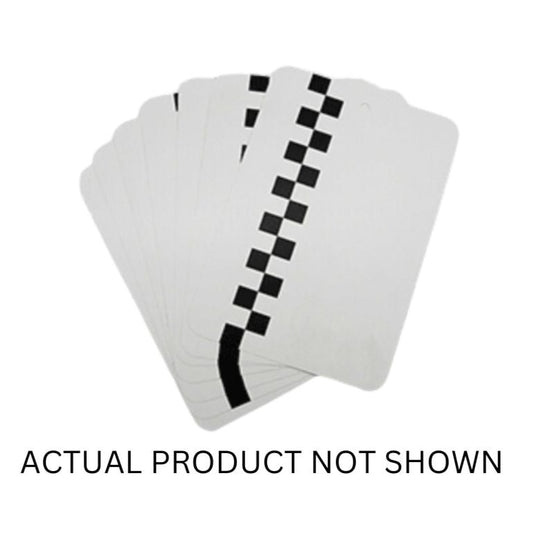 GMC 7779 White Gray Metal Paint Test Sprayout Card – Single Unit