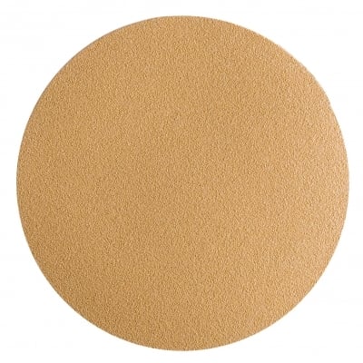 SUN.02408 Gold Sanding Disc – 6" 120 grit hook and loop abrasive shown in box of 50, ideal for intermediate surface prep in automotive refinishing.