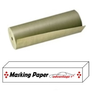 Box of 4 rolls of ADV 61009 9-inch green masking paper, 600-foot length, ideal for professional auto paint applications.
