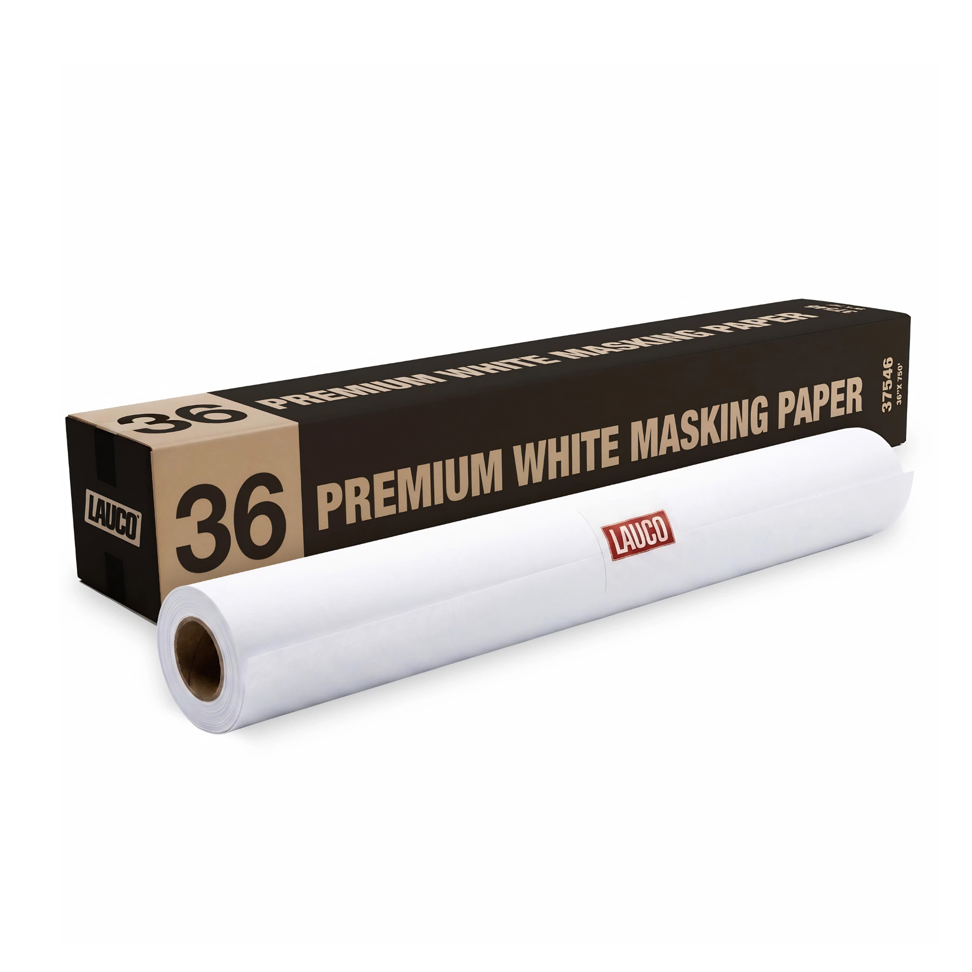 Lauco Premium White Masking Paper L37546 – 36 inch x 750 ft roll, 1SL format.