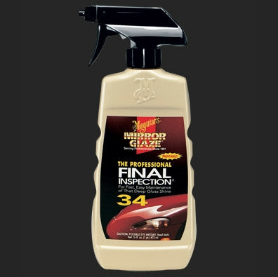 MG M3416 Final Inspection, professional-grade mist-on, wipe-off detailing spray designed for automotive and industrial surface cleaning.