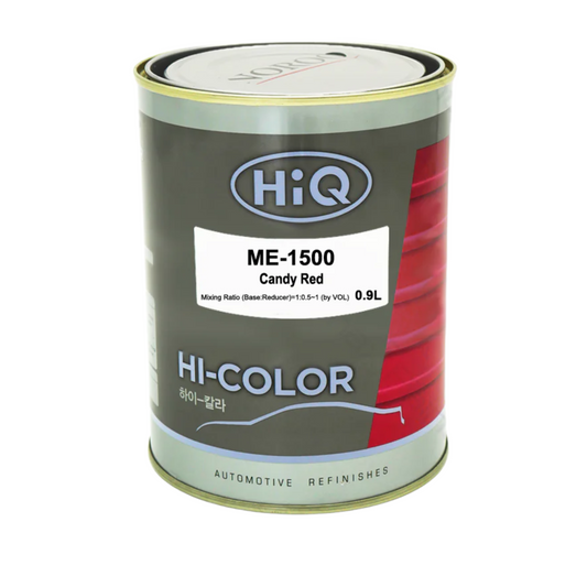 ME-1500 Candy Red (Magic Eye) – 0.9 Liter, designed for custom automotive refinishing, ensuring deep, vibrant color, superior adhesion, and a high-gloss finish.