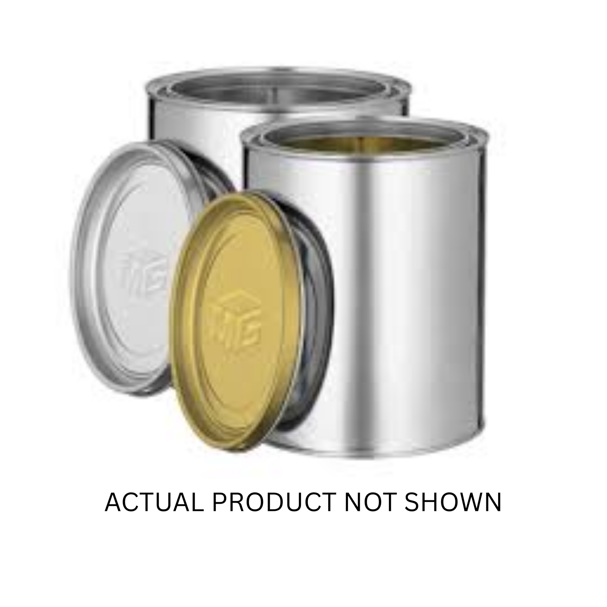 MGD-2021M Metal Pint Can with Lid, a durable, unlined metal container designed for secure storage and easy pouring of liquids and solvents, ensuring controlled dispensing and spill prevention.
