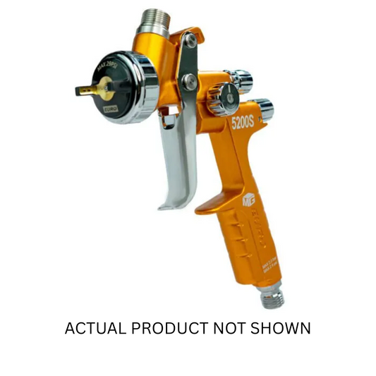 MGD.EUR-5212S Euro 5212S Series Mini HVLP Spray Gun, a compact, high-performance spray gun designed for precise application of automotive coatings, clear coats, and primers, featuring a 1.2mm fluid nozzle and lightweight design.