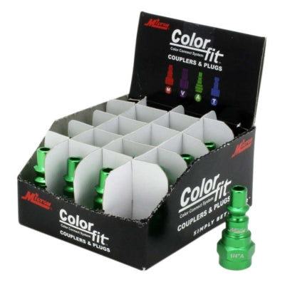 Milton ColorFit A-Style Green Long Coupler Connector – FEMMLT 778 LE