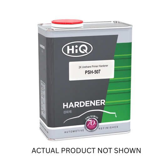 PSH-507 Primer Surfacer Hardener (1-Quart), designed for automotive refinishing applications, ensuring excellent adhesion, smooth coverage, and fast drying for professional-grade results.
