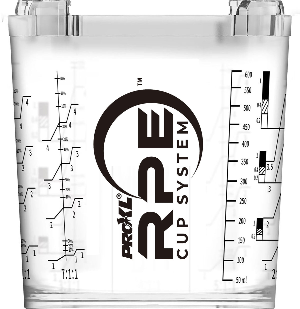 ProXL PROXL RPE CUP SYSTEM 125MIC 13.5OZ/400ML for automotive refinishing applications.
