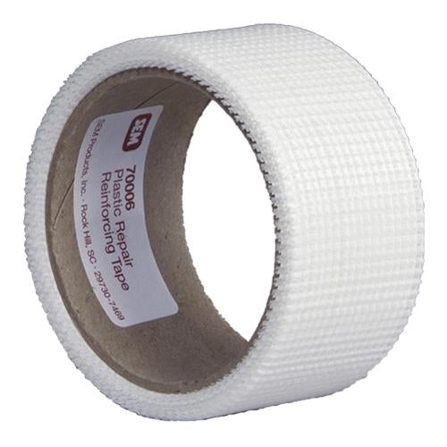 SEM 70006 Plastic Repair Reinforcement Tape (36' Roll), a non-backed fiberglass mesh designed to strengthen repairs on plastic and fiberglass surfaces, ensuring easy application, superior reinforcement, and enhanced structural integrity2.