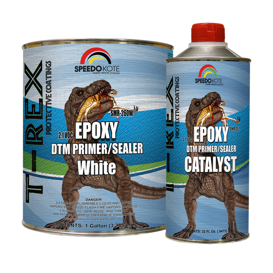 SMR-260W/261 2.1 VOC Epoxy DTM Primer/Sealer White, a fast-drying, high-adhesion primer providing exceptional corrosion resistance and superior adhesion for automotive, industrial, and marine applications.