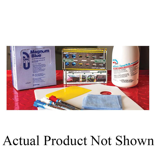 USC 37005 Plastic Mixing Board (12" x 12"), a durable, non-stick, and non-absorbent surface designed for efficient mixing of body fillers, putties, and fiberglass repair compounds, ensuring easy cleanup and precise mixing.