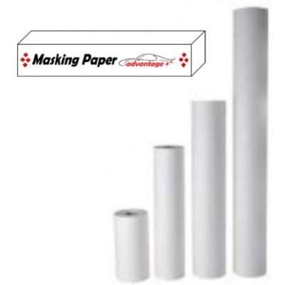 ADV 66036 premium white treated masking paper roll, 36 inches wide, for automotive and industrial masking