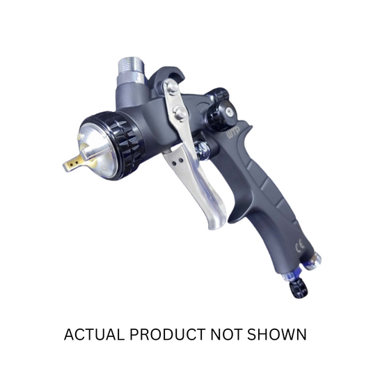 WTP Mini Pro 1.2 HVLP Spray Gun, a compact and high-performance painting tool designed for precise touch-ups, spot repairs, and blending applications, ensuring smooth atomization and consistent coverage.