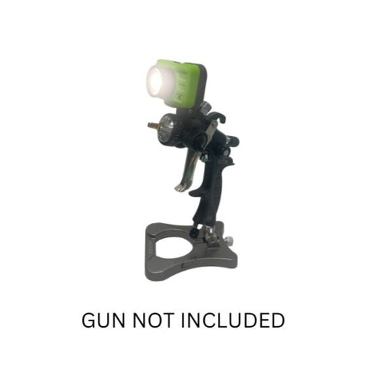 WTP Spray Gun Light, a compact and high-performance lighting attachment designed to enhance visibility during painting applications, ensuring consistent illumination and accurate color matching.