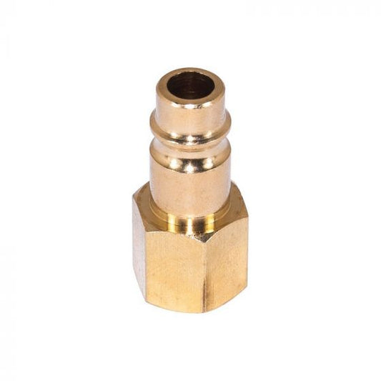 AES 846 Female Brass High Flow Air Fitting – M-Style 1/4" Plug with 3/8" ID
