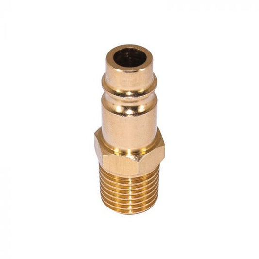 AES 847 Male Brass High Flow Air Fitting – M-Style 1/4" Plug with 3/8" ID Threaded