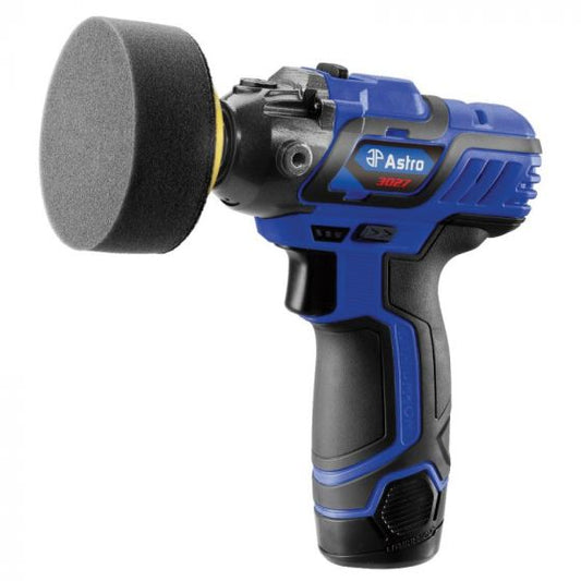 Astro Pneumatic 3027 Cordless 3-Inch Pistol Polisher with Foam Pad and Ergonomic Grip
