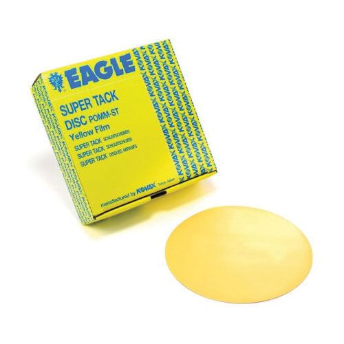 Eagle 6-inch P2000 Super-Tack Yellow Film Sanding Disc for Fine Surface Preparation and Topcoat Finishing