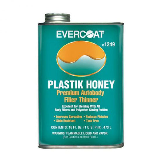 Evercoat FIB 1249 Improved Plastik Honey – Premium Autobody Filler Thinner, 8 oz can for smoothing body fillers and putties