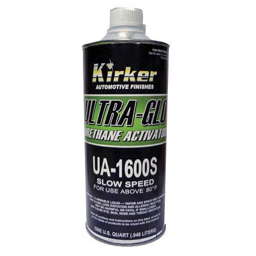 Kirker UA-1600S Ultra-Glo Slow Speed Urethane Activator (1 Quart), a premium hardener designed for optimal curing and durability, ensuring smooth application and superior gloss retention.