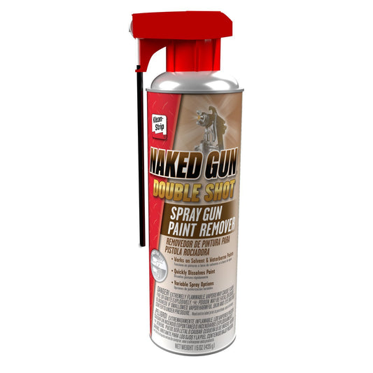 KS-ENGC11 Naked Gun Spray Gun Paint Remover – 15oz aerosol can with red nozzle, designed to clean solvent and waterborne paints from spray equipment.
