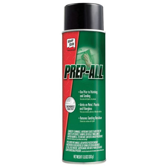 KS ESW362 Auto Prep Spray designed to clean metal, plastic, and fiberglass surfaces before sanding or painting