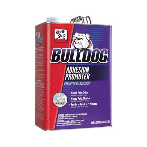 Klean-Strip Bulldog Adhesion Promoter 1-quart can in red and purple design, labeled tintable and fast drying for multi-surface automotive use