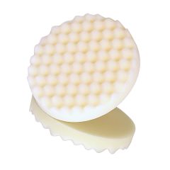 Box of 2 3M 5723 single-sided 8-inch white compounding pads, designed for effective polishing and paint correction in automotive applications.