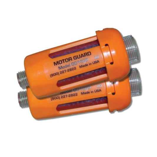 MOT DD 1008 2 Mini Desiccant Dryer, set of two disposable in-line air filters designed for moisture and contaminant removal in automotive, industrial, and painting applications.