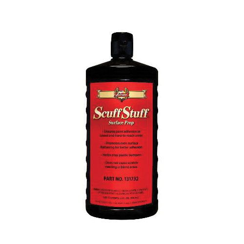 Presta Scuff Stuff Pre-Paint Surface Preparation (Gray, 1 Quart), designed for automotive refinishing applications, ensuring enhanced paint adhesion, superior cleanliness, and easy rinsing for professional-grade results.