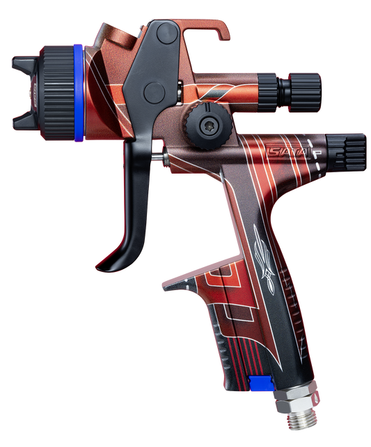 SATAjet X 5500 Lowrider 1.3 HVLP Limited Edition Spray Gun, designed for automotive refinishing and custom coatings, ensuring optimized atomization, reduced overspray, and superior transfer efficiency for professional-grade results.