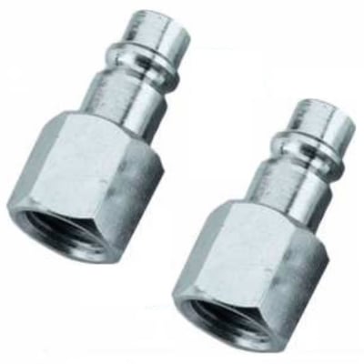 V-Style Hi-Flo 1/4-inch Female Plug, a high-performance pneumatic fitting designed for maximum airflow and efficient tool operation, ensuring secure connections and reliable performance.