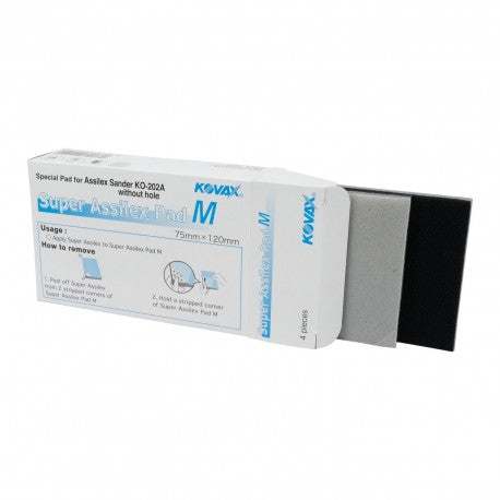 EAG 971-0035 Super Assilex Interface Pad for foam block and Kovax sander, used in automotive and marine surface finishing.