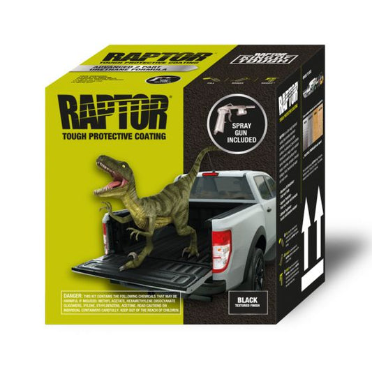 U-POL 0820G National Rule RAPTOR Black Kit (1 Gallon), a durable urethane coating designed for superior protection and impact resistance, ensuring scratch-resistant, waterproof, and UV-resistant performance.